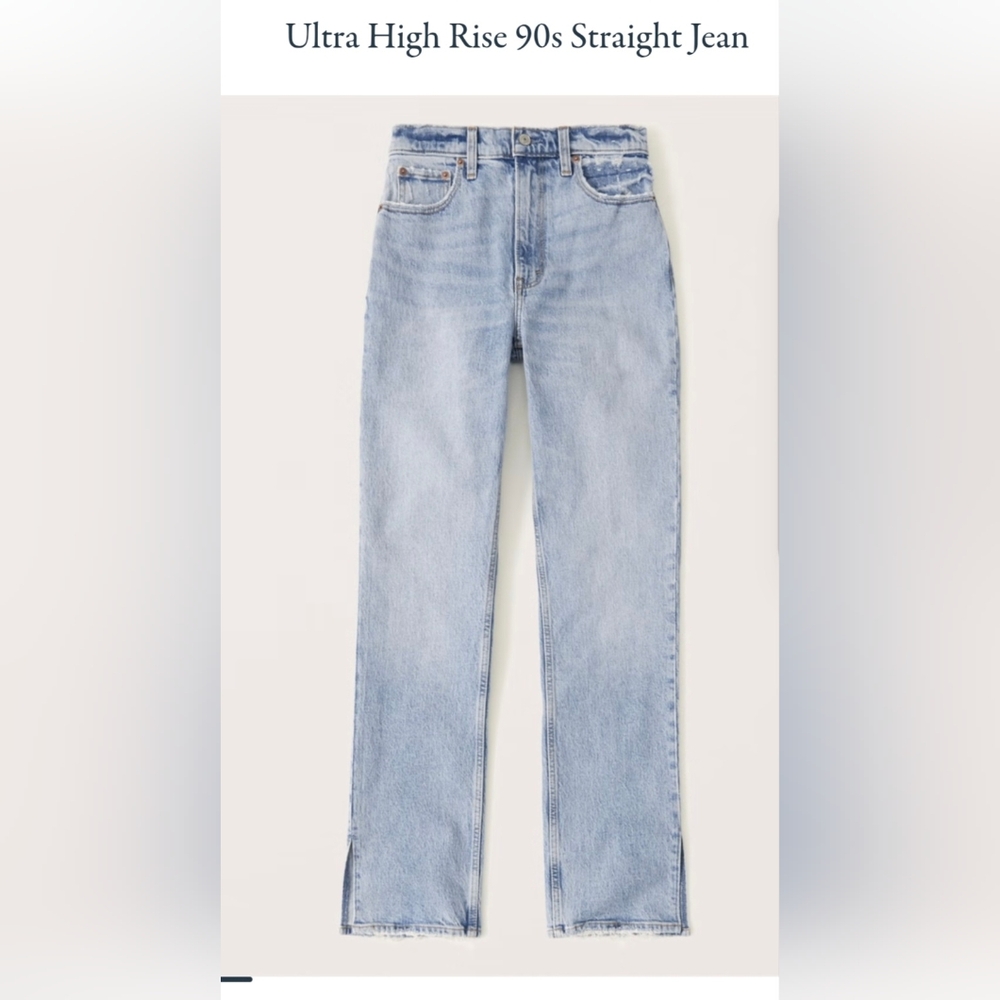 Abercrombie 90s Straight Ultra High Rise